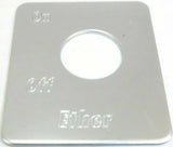 GG Switch Plate for Peterbilt Ether On/ Off Stainless Steel #68485