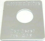 GG Switch Plate for Peterbilt Reset Fuel MPG Stainless Steel #68491