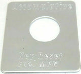 GG Switch Plate for Peterbilt Reset Fuel MPG Stainless Steel #68491