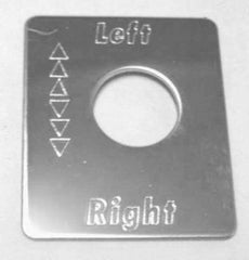 Switch Plate for Peterbilt Fuel Switch Left/ Right Stainless Steel GG#68497