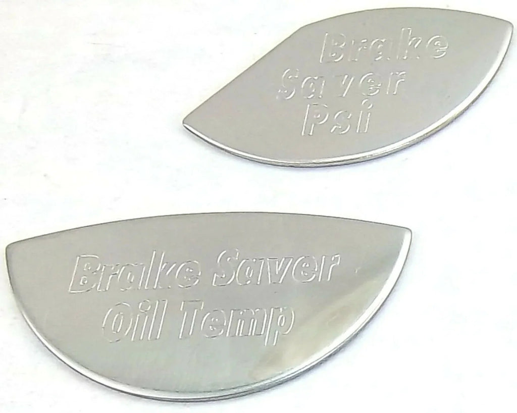 Gauge Emblems for Peterbilt Brake Saver PSI Oil Temp Stainless GG#68501