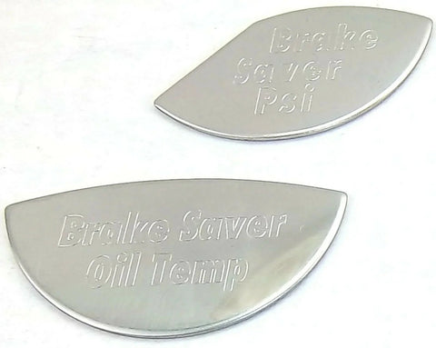 Gauge Emblems for Peterbilt Brake Saver PSI Oil Temp Stainless GG#68501