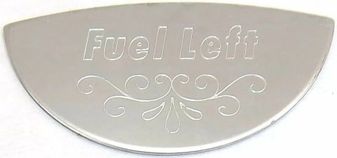 Gauge Emblem for 359/379 Peterbilt Fuel Level Left Stainless Steel GG#68507
