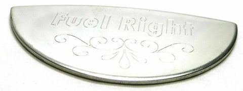 GG Gauge Emblem Peterbilt Fuel Level Right Stainless Steel Block Letters #68508