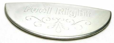 GG Gauge Emblem Peterbilt Fuel Level Right Stainless Steel Block Letters #68508