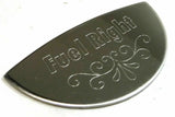 GG Gauge Emblem Peterbilt Fuel Level Right Stainless Steel Block Letters #68508