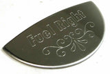 GG Gauge Emblem Peterbilt Fuel Level Right Stainless Steel Block Letters #68508
