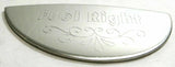 GG Gauge Emblem Peterbilt Fuel Level Right Stainless Steel Block Letters #68508