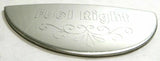 GG Gauge Emblem Peterbilt Fuel Level Right Stainless Steel Block Letters #68508