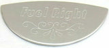GG Gauge Emblem Peterbilt Fuel Level Right Stainless Steel Block Letters #68508