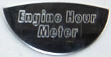GG Gauge Emblem for Peterbilt Engine Hour Meter Block Letters Stainless #68509