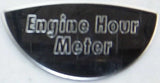 GG Gauge Emblem for Peterbilt Engine Hour Meter Block Letters Stainless #68509