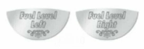 GG Gauge Emblem Set for Kenworth Fuel Level Right & Left Stainless Steel #68510