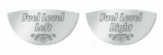 GG Gauge Emblem Set for Kenworth Fuel Level Right & Left Stainless Steel #68510