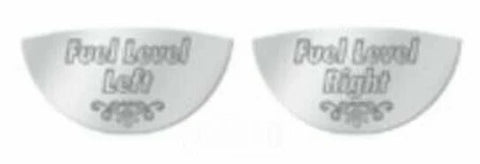 GG Gauge Emblem Set for Kenworth Fuel Level Right & Left Stainless Steel #68510