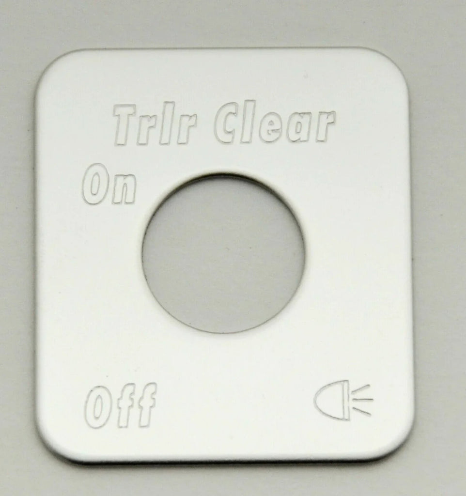 Switch Plate for Kenworth Trailer Clearance Stainless Block Letters GG#68522