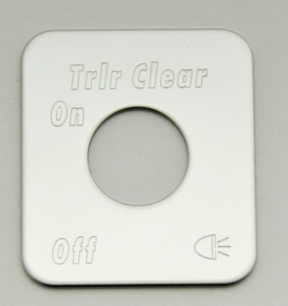 Switch Plate for Kenworth Trailer Clearance Stainless Block Letters GG#68522