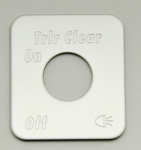 Switch Plate for Kenworth Trailer Clearance Stainless Block Letters GG#68522