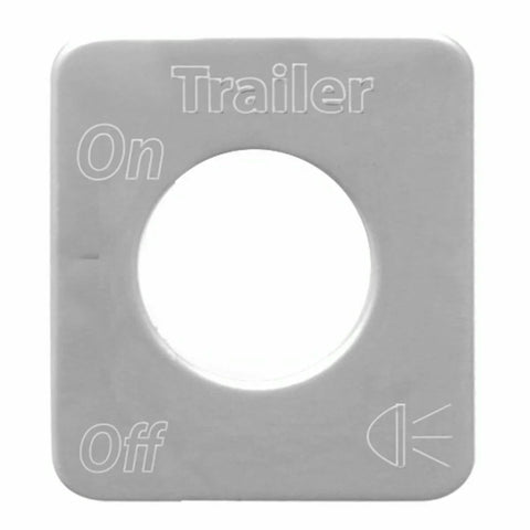Switch Plate for Kenworth Trailer Lights Stainless Steel Block Letters GG#68524