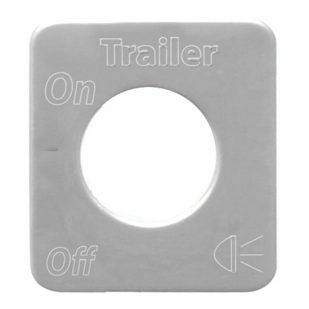 Switch Plate for Kenworth Trailer Lights Stainless Steel Block Letters GG#68524
