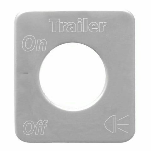 Switch Plate for Kenworth Trailer Lights Stainless Steel Block Letters GG#68524