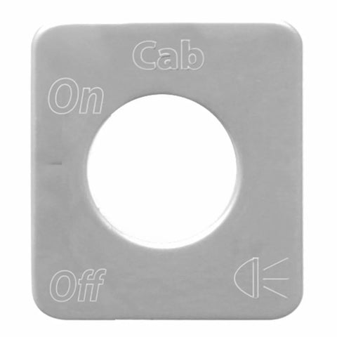 Switch Plate for Kenworth Cab Lights Stainless Steel Block Letters GG#68528