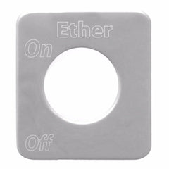 GG Switch Plate for Kenworth Ether Stainless Steel Block Letters #68536