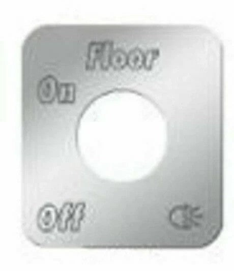 Switch Plate for Kenworth Floor Lights Stainless Steel Block Letters GG#68539
