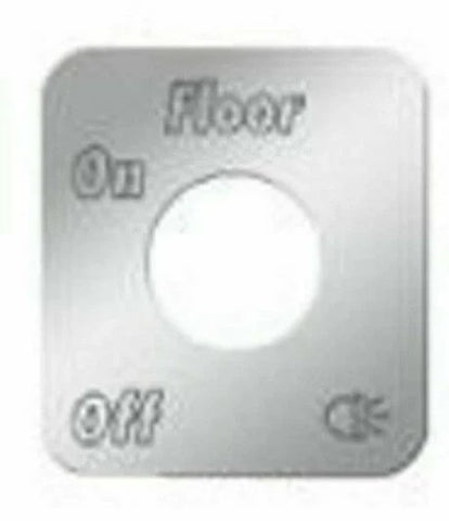 Switch Plate for Kenworth Floor Lights Stainless Steel Block Letters GG#68539