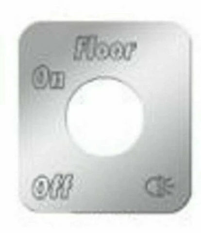 Switch Plate for Kenworth Floor Lights Stainless Steel Block Letters GG#68539
