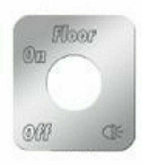 Switch Plate for Kenworth Floor Lights Stainless Steel Block Letters GG#68539