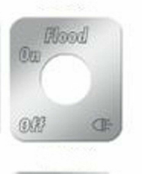 Switch Plate for Kenworth Flood Lights Stainless Steel Block Letters GG#68540