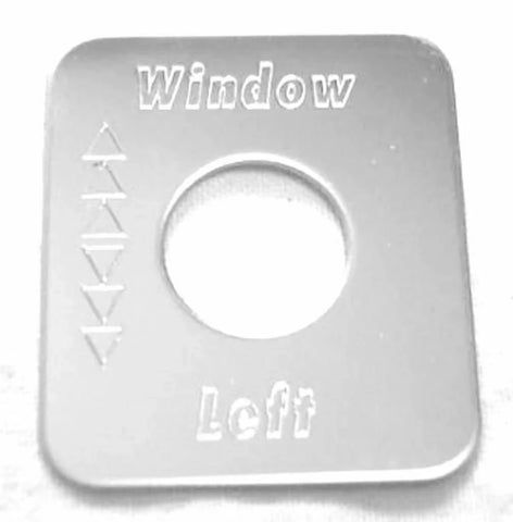 Switch Plate for Kenworth Window Left Stainless Steel Block Letters GG#68545