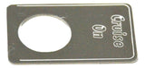 Indicator Light Plate for Kenworth Cruise On Stainless Steel GG#68550 Each