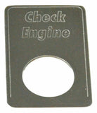 GG Indicator Plate for Kenworth Check Engine Stainless Steel Block Letter #68551