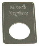 GG Indicator Plate for Kenworth Check Engine Stainless Steel Block Letter #68551