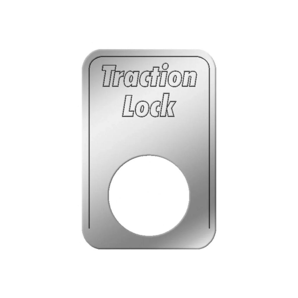 GG Indicator Plate for Kenworth Traction Lock Stainless Block Letter #68552