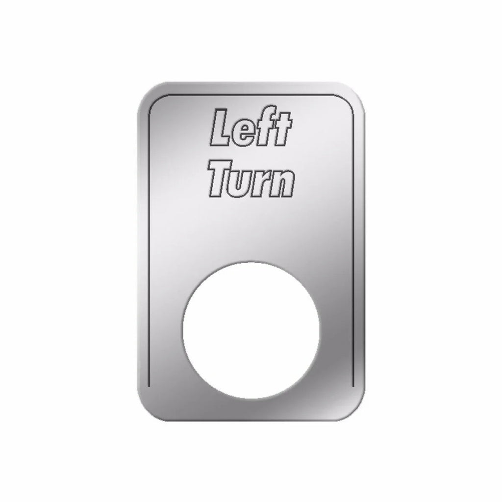 Switch Indicator Light Plate Left Turn for Kenworth Dash Stainless GG#68554 Each