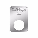 Indicator Light Plate for Kenworth Refridge On Stainless Block Letters GG#68557