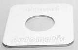 Fits Kenworth Stainless Steel Manual Automatic Switch Plate Block Letter GG68583