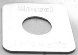 Fits Kenworth Stainless Steel Manual Automatic Switch Plate Block Letter GG68583
