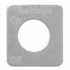 GG Switch Plate for Kenworth Refridge Stainless Steel Block Letters #68591