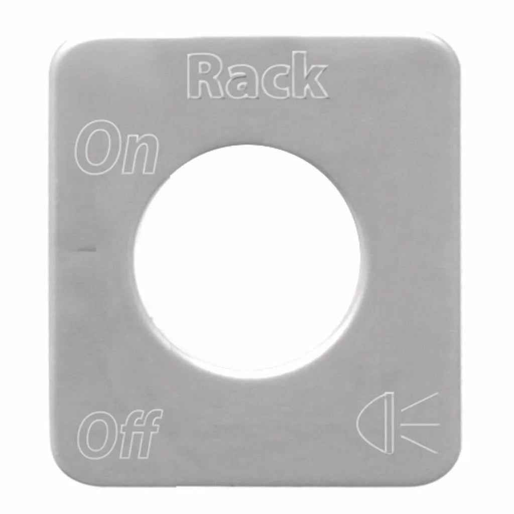 Toggle Switch Plate for Kenworth Rack Lights Stainless Block Letters GG#68592