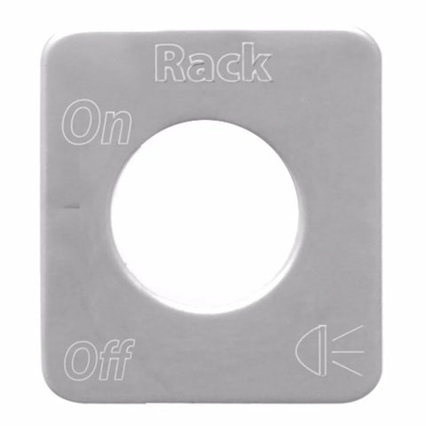 Toggle Switch Plate for Kenworth Rack Lights Stainless Block Letters GG#68592