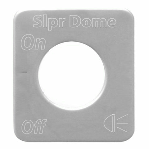 GG Switch Plate for Kenworth Sleeper Dome Stainless Steel Block Letters #68594