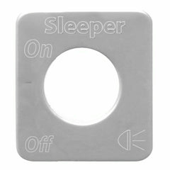 GG Switch Plate for Kenworth Sleeper Lights Stainless Steel Block Letters #68595
