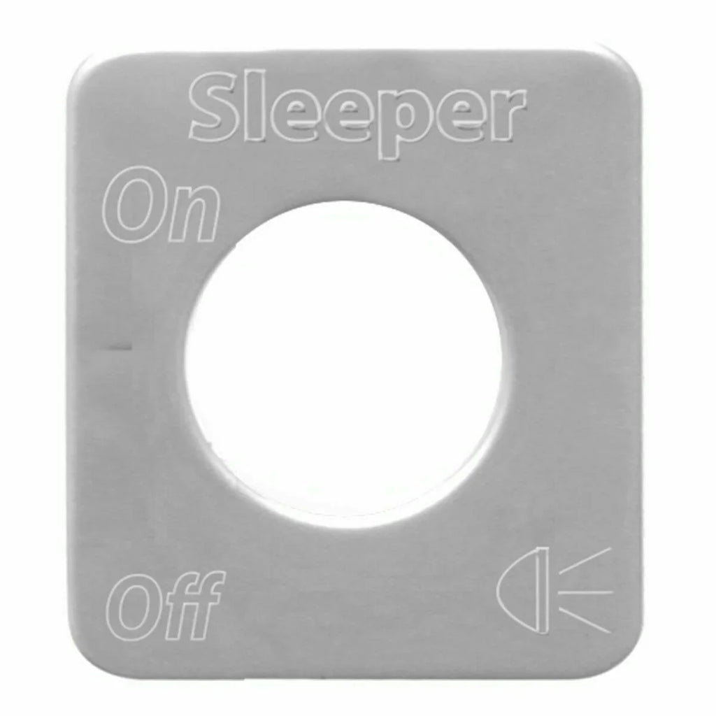 GG Switch Plate for Kenworth Sleeper Lights Stainless Steel Block Letters #68595
