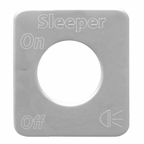 GG Switch Plate for Kenworth Sleeper Lights Stainless Steel Block Letters #68595