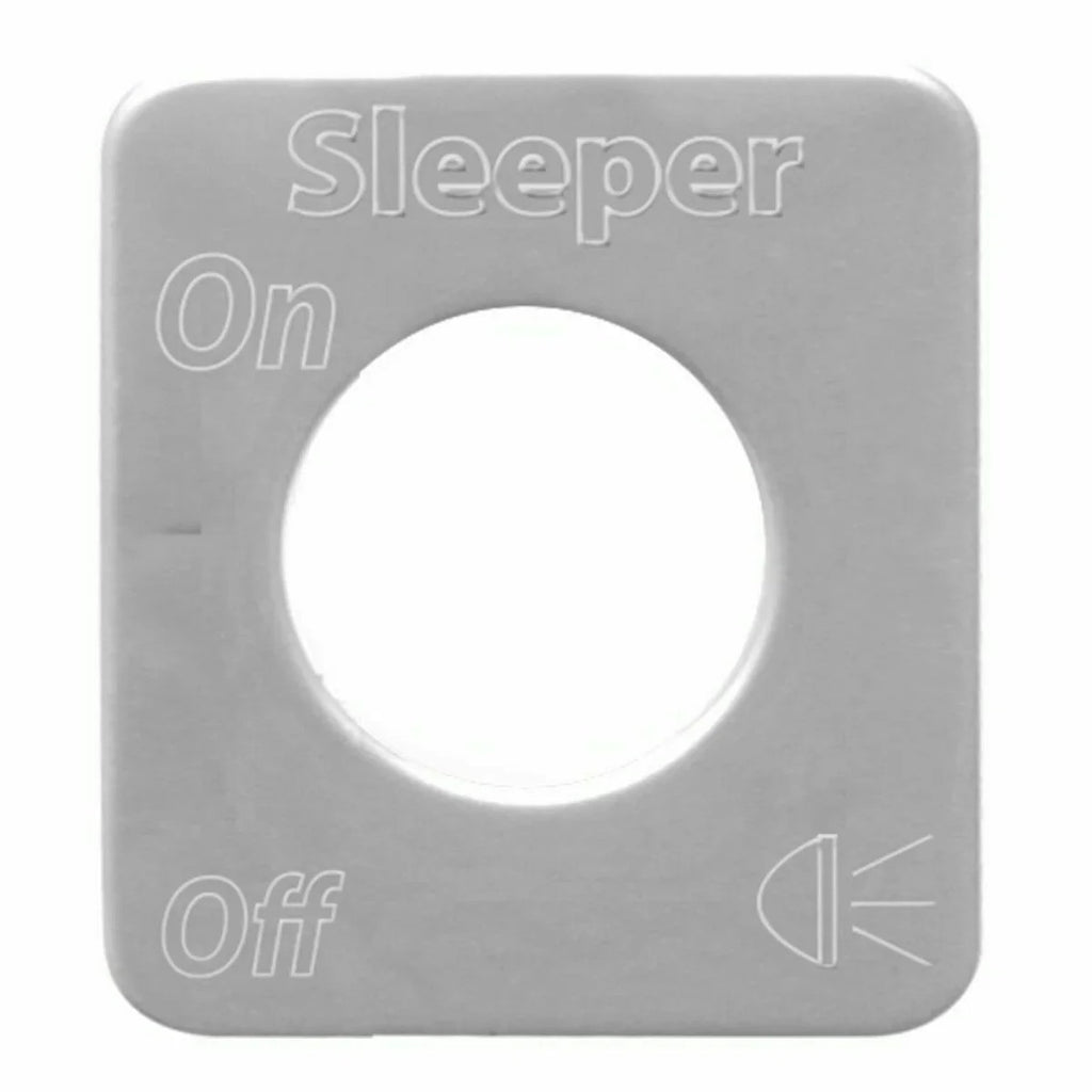 GG Switch Plate for Kenworth Sleeper Lights Stainless Steel Block Letters #68595