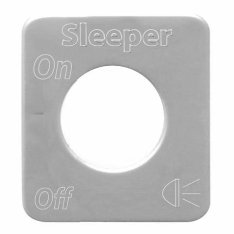GG Switch Plate for Kenworth Sleeper Lights Stainless Steel Block Letters #68595